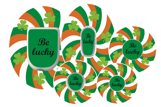 Be_Lucky_St_Patrick_s_Day_CGM_and_Insulin_Pump_Patches_Irish_Flag_Shamrock_Overlays_for_Dexcom_FreeStyle_Libre_Omnipod_and_Medtronic_by_SmileSensors