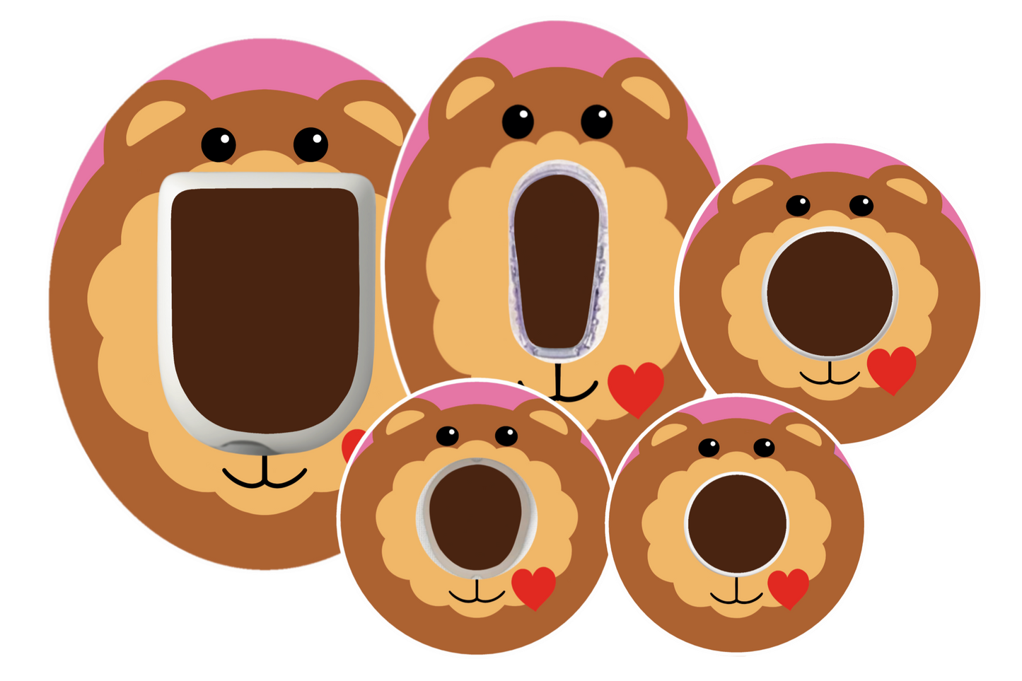 Bear Heart Patches