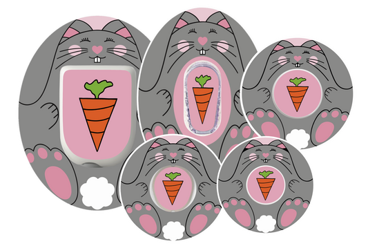 Betty Bunny Easter CGM Patch for Freestyle Libre, Dexcom, Omnipod and Medtronic by SmileSensors
