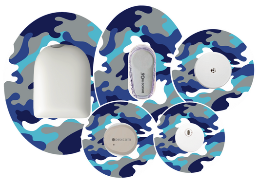 Blue Camo Patches