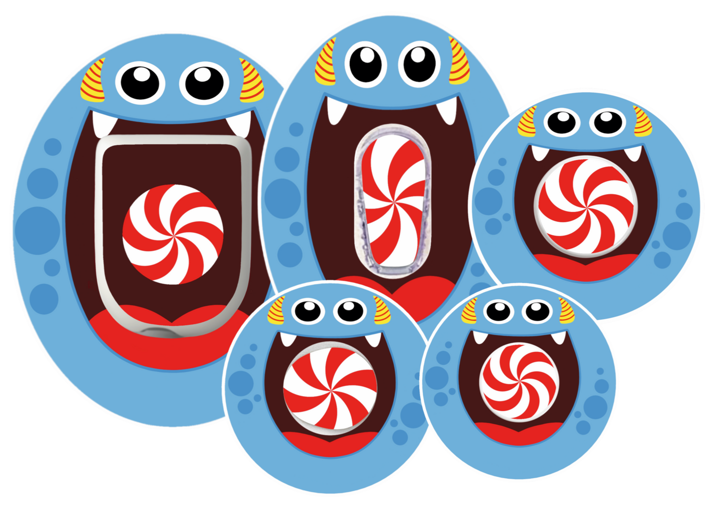 Blue Monster Patches