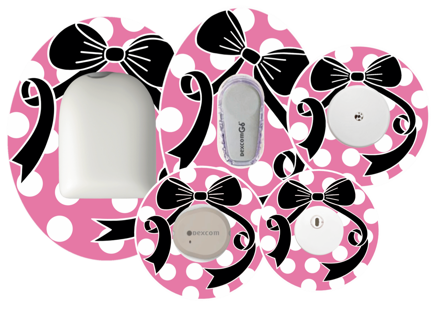 Pink Bow Patches