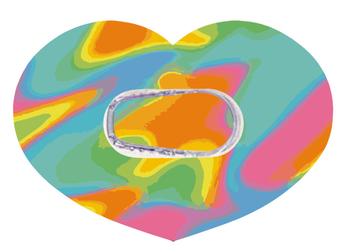 Neon Heart Patches