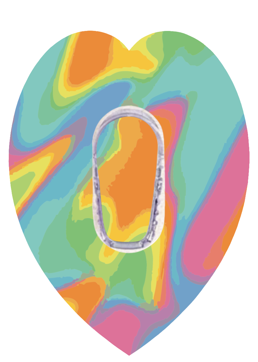 Neon Heart Patches
