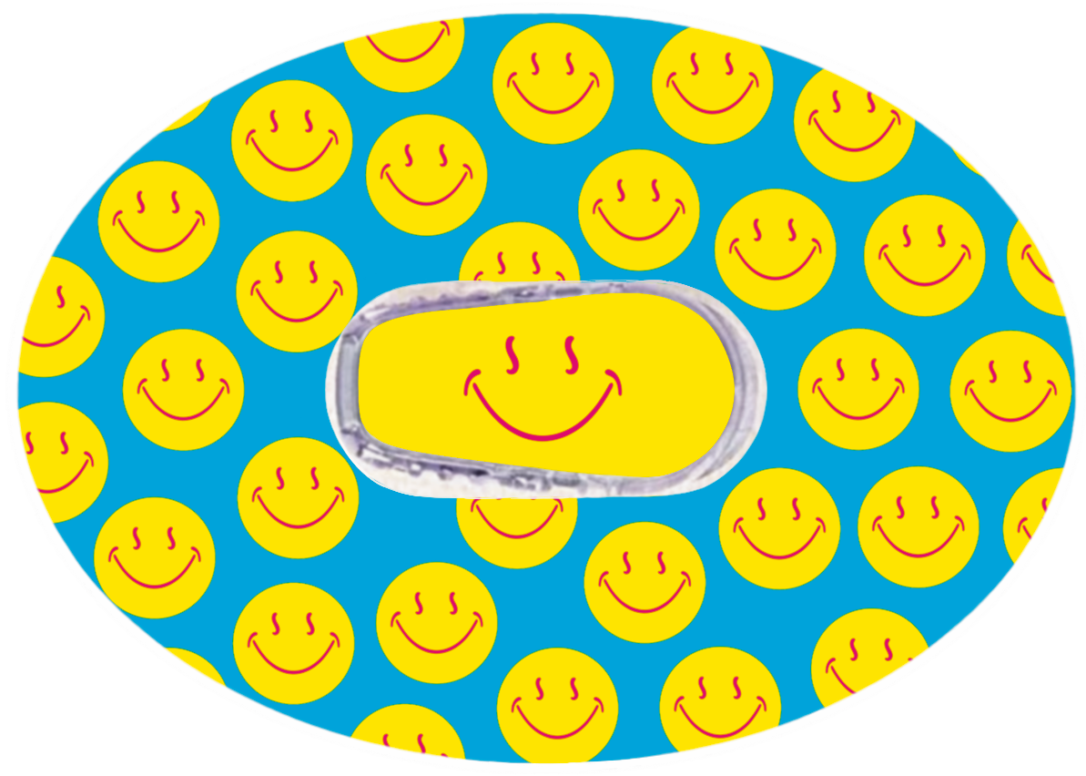 Smiley Blue Patches