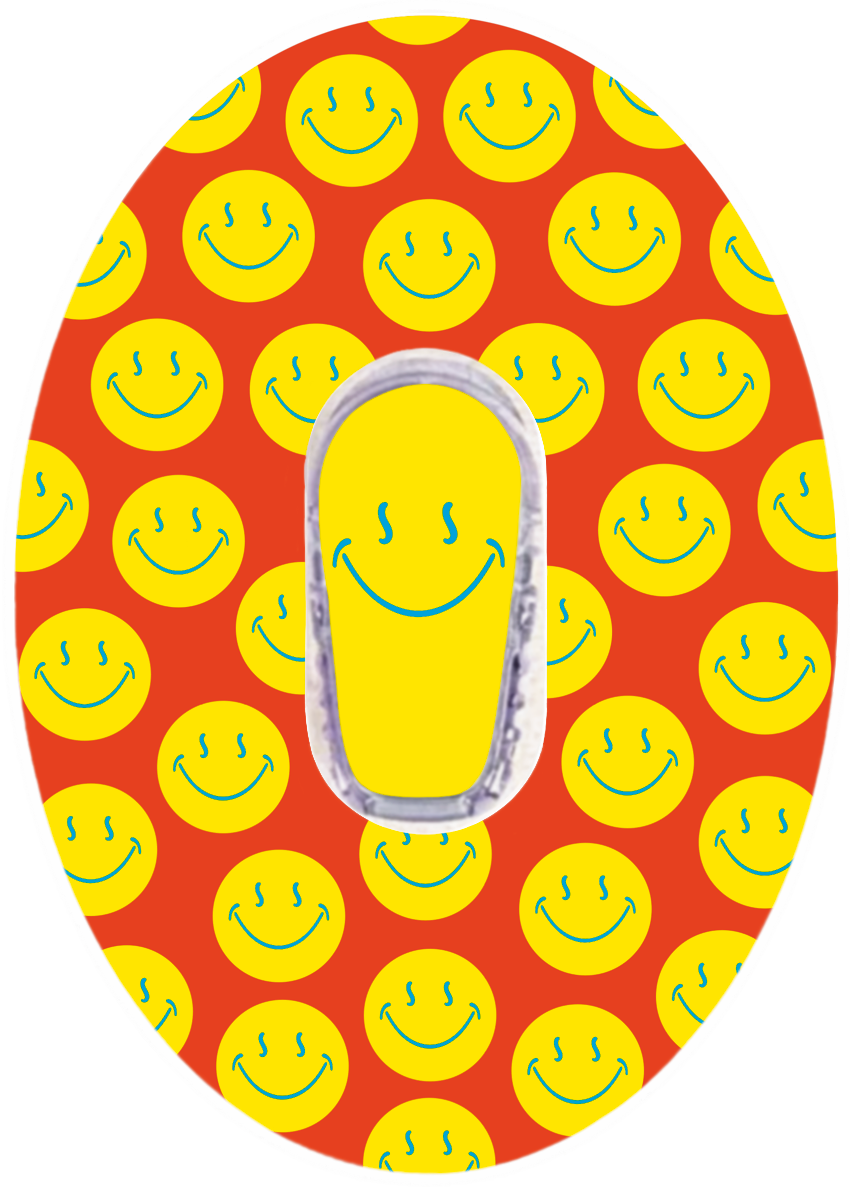 Smiley Orange Patches