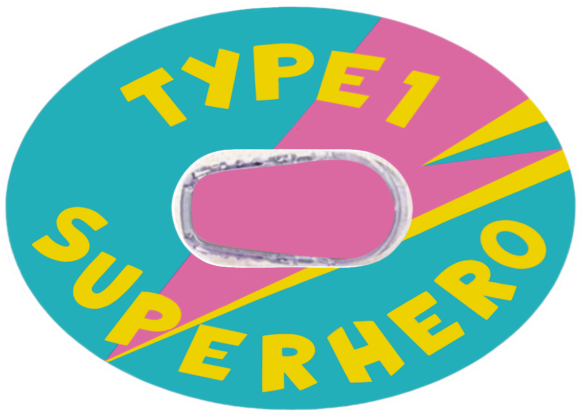 T1D Superhero Turquoise Patches