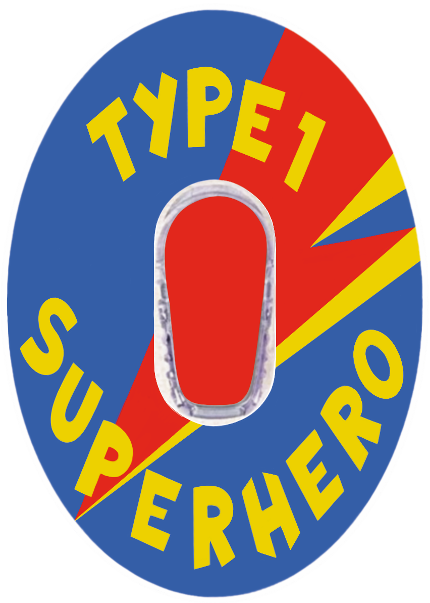 T1D Superhero Blue Patches