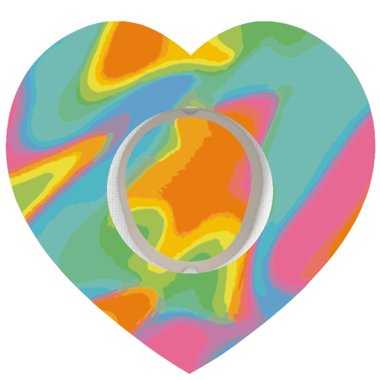 Neon Heart Patches