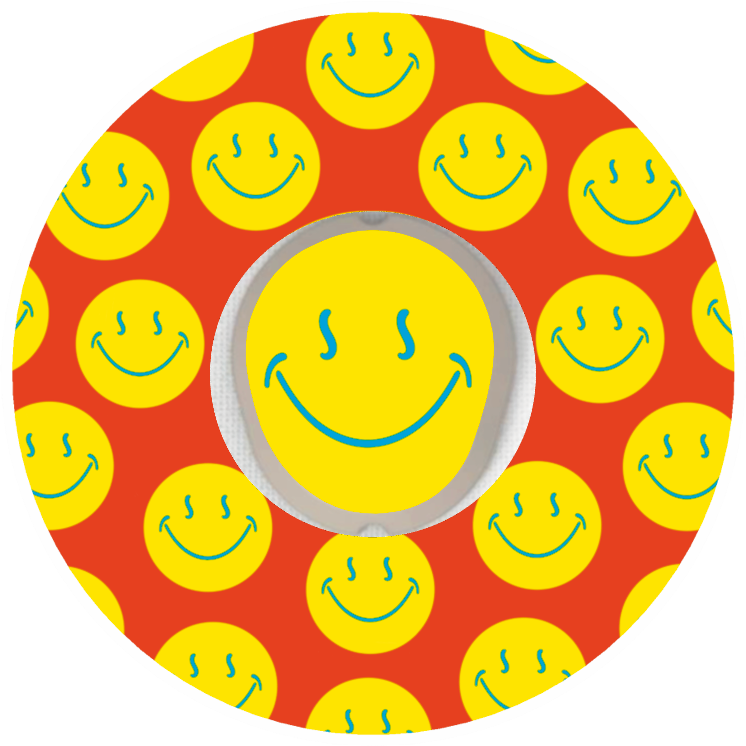Smiley Orange Patches