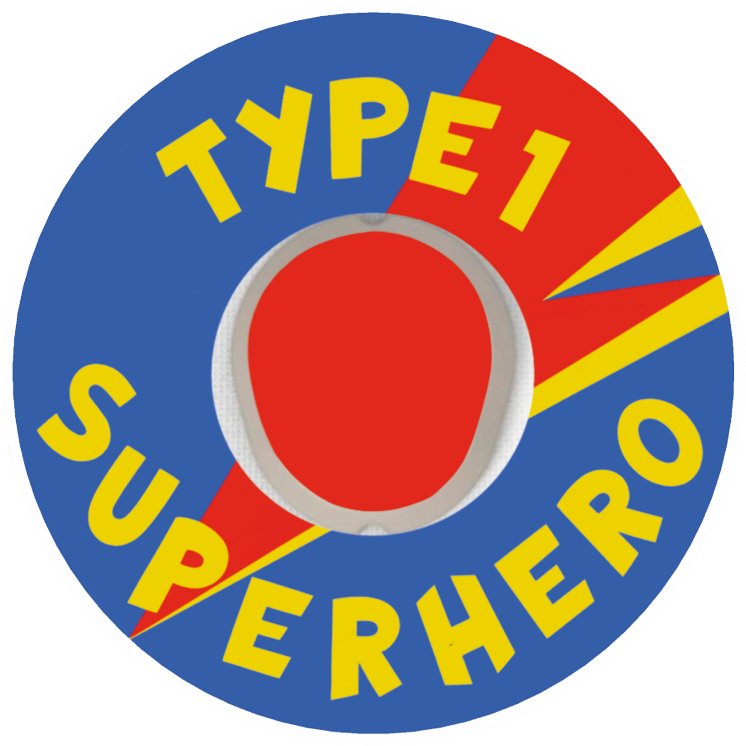 T1D Superhero Blue Patches