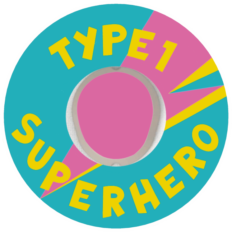 T1D Superhero Turquoise Patches