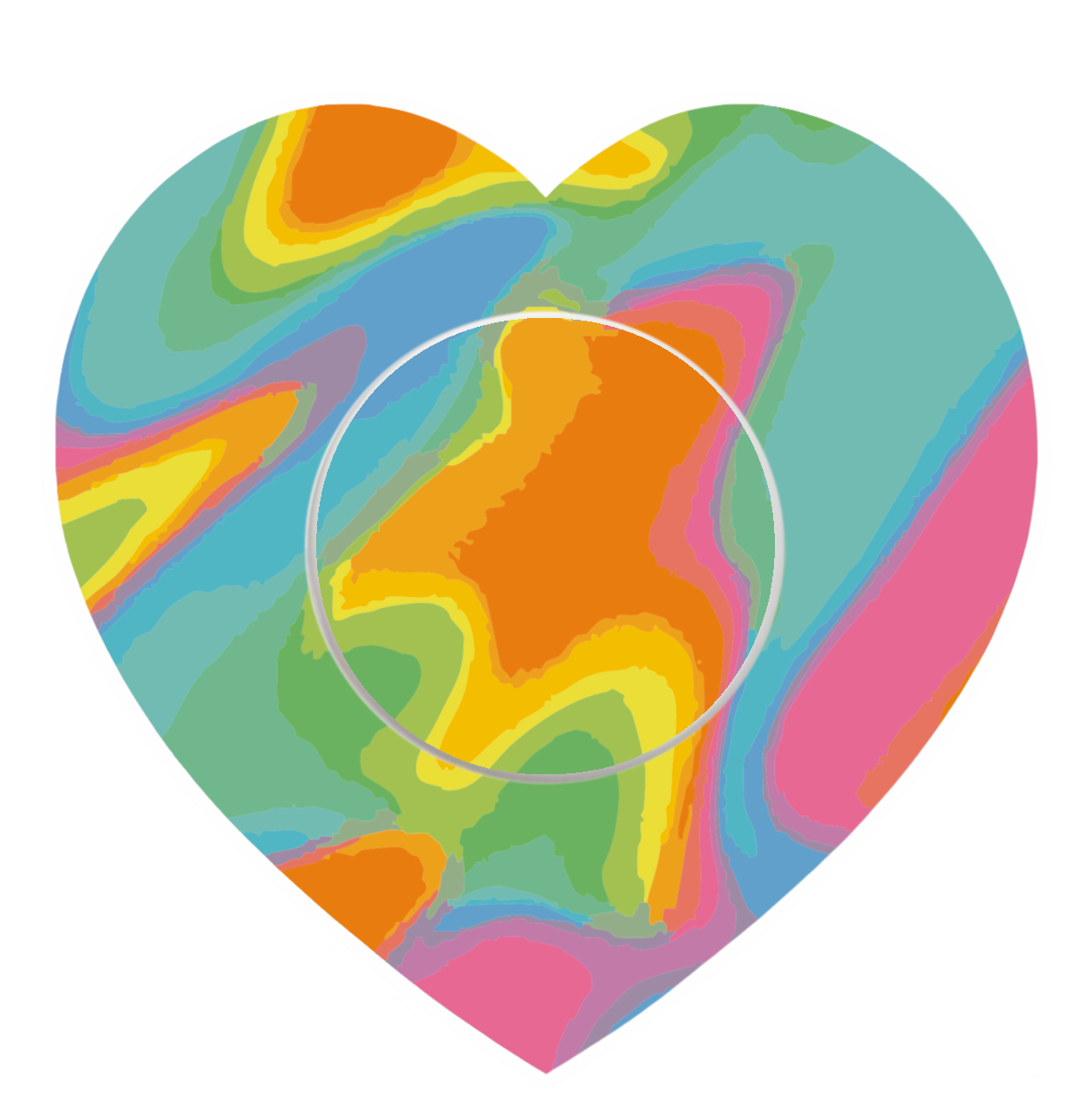 Neon Heart Patches