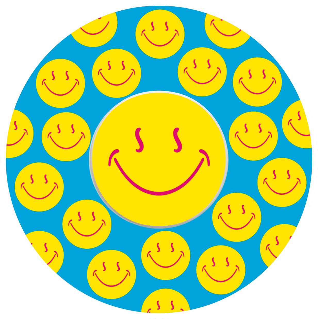 Smiley Blue Patches