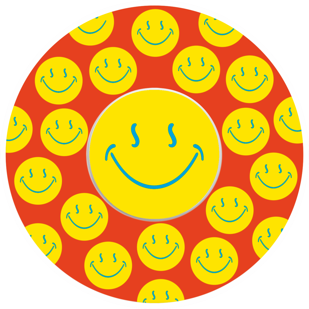 Smiley Orange Patches