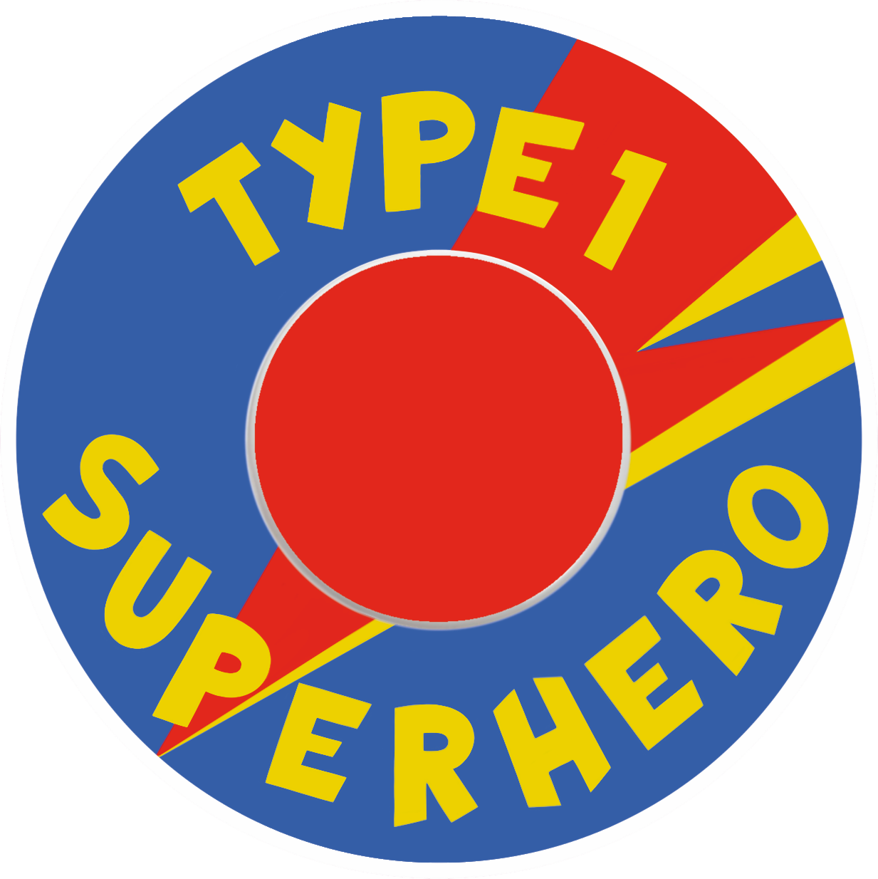 T1D Superhero Blue Patches