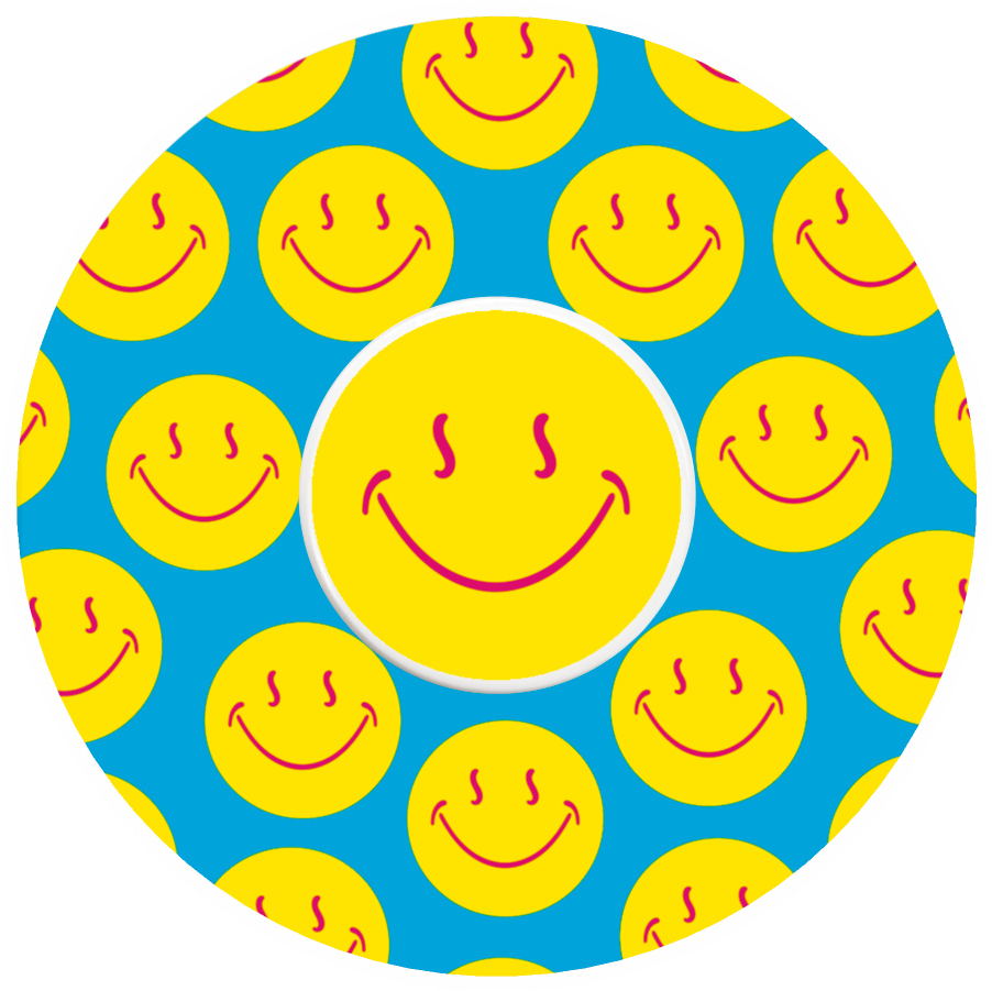 Smiley Blue Patches