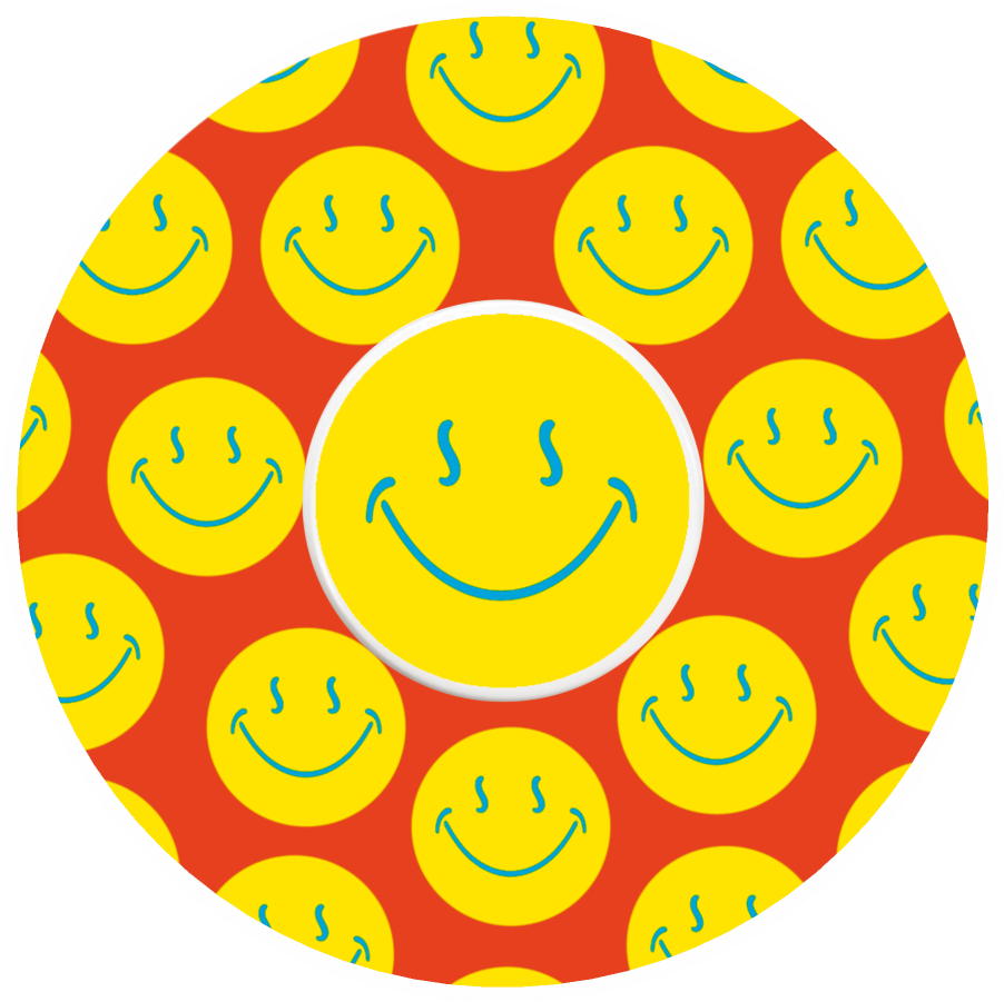Smiley Orange Patches