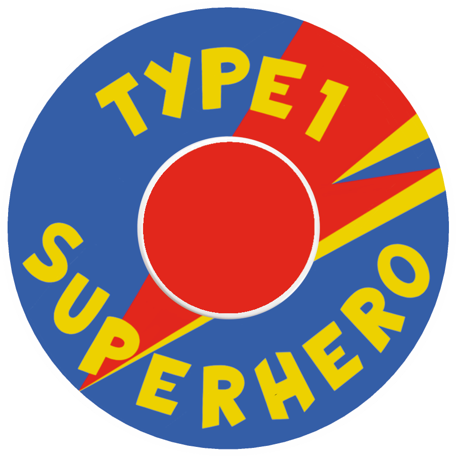 T1D Superhero Blue Patches