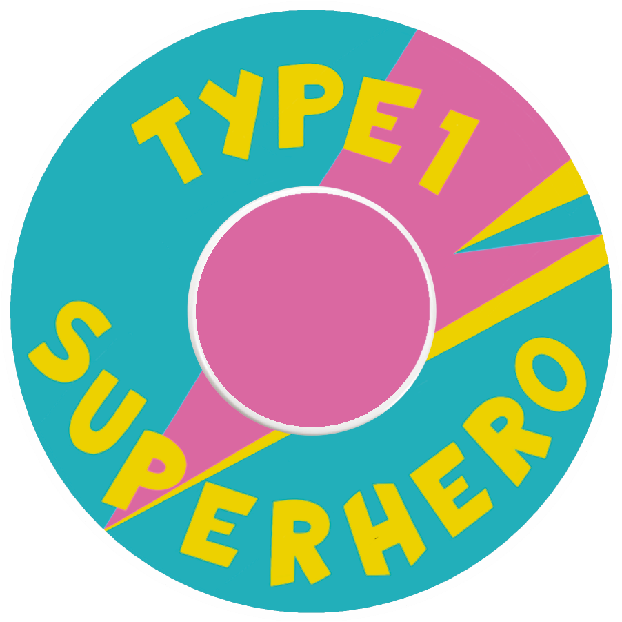 T1D Superhero Turquoise Patches