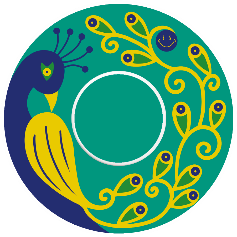 Wild Peacock Patches
