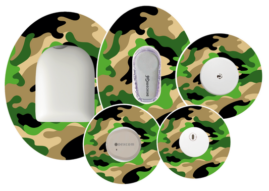 Green Camo Patches
