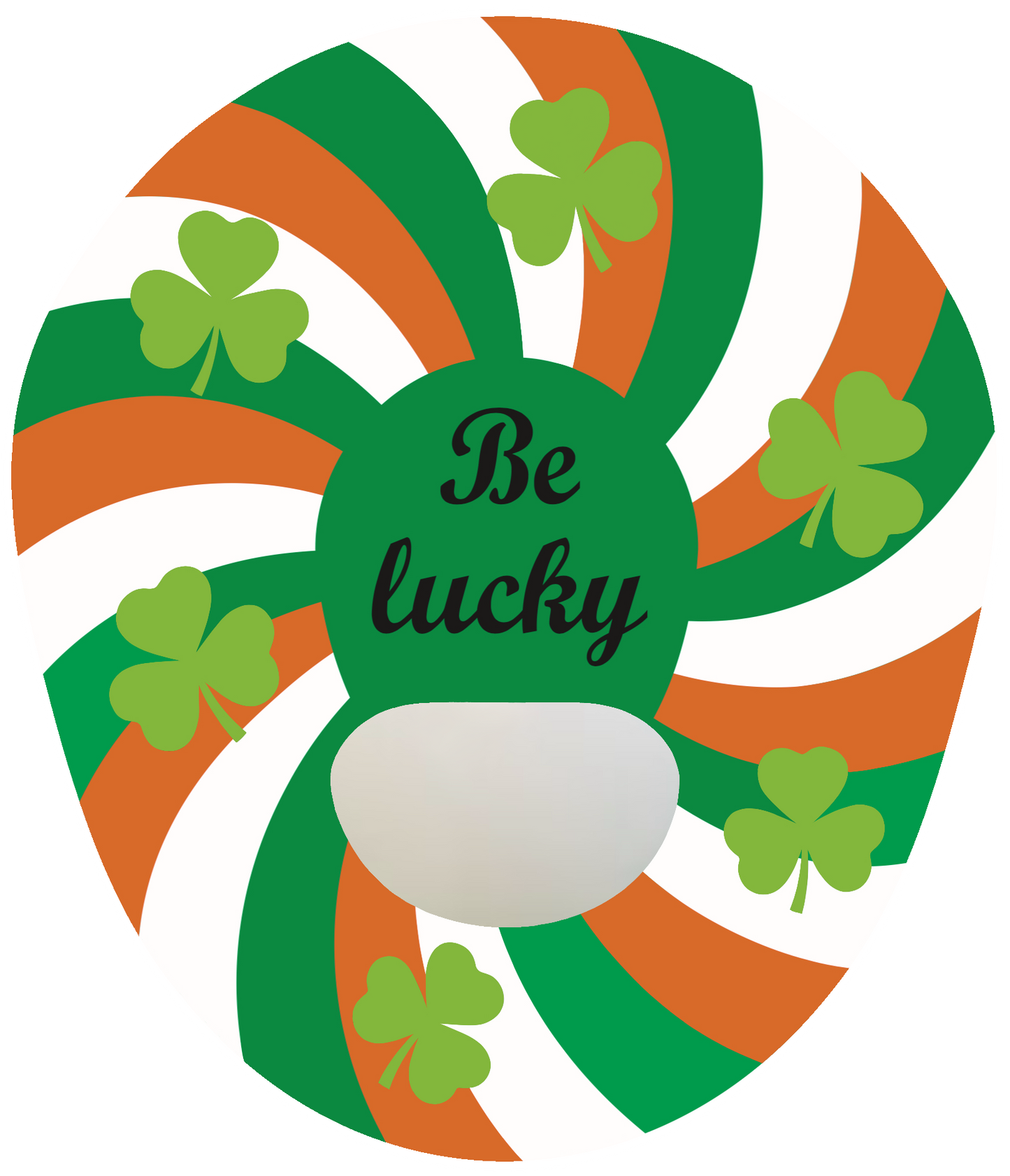 Be Lucky St Patrick’s Day CGM Patch for Medtronic Guardian Enlite – Irish Flag Shamrock Diabetes Sticker by SmileSensors