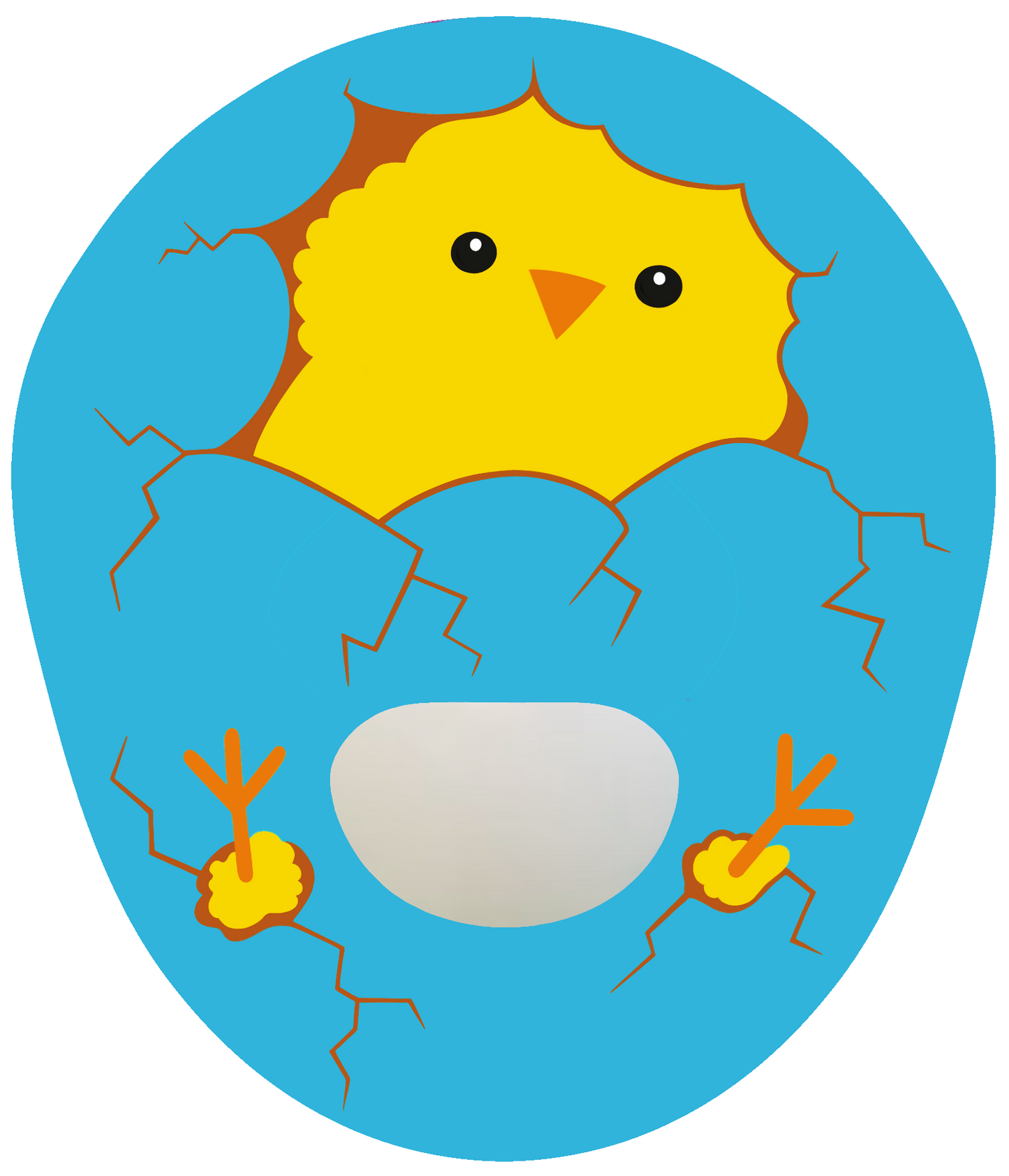 Easter Chick CGM Patch for Medtronic Guardian Enlite – Cute Easter Chick Diabetes Sticker by SmileSensors