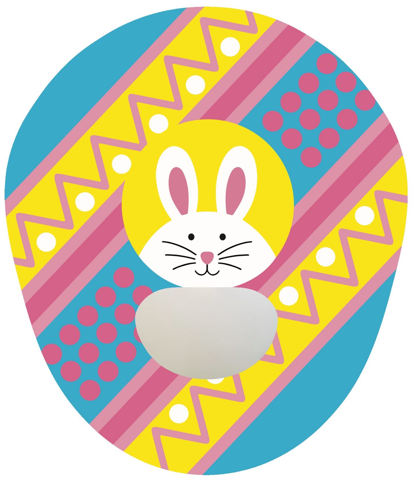 Bunny Egg Easter CGM Patch for Medtronic adhesive by SmileSensors
