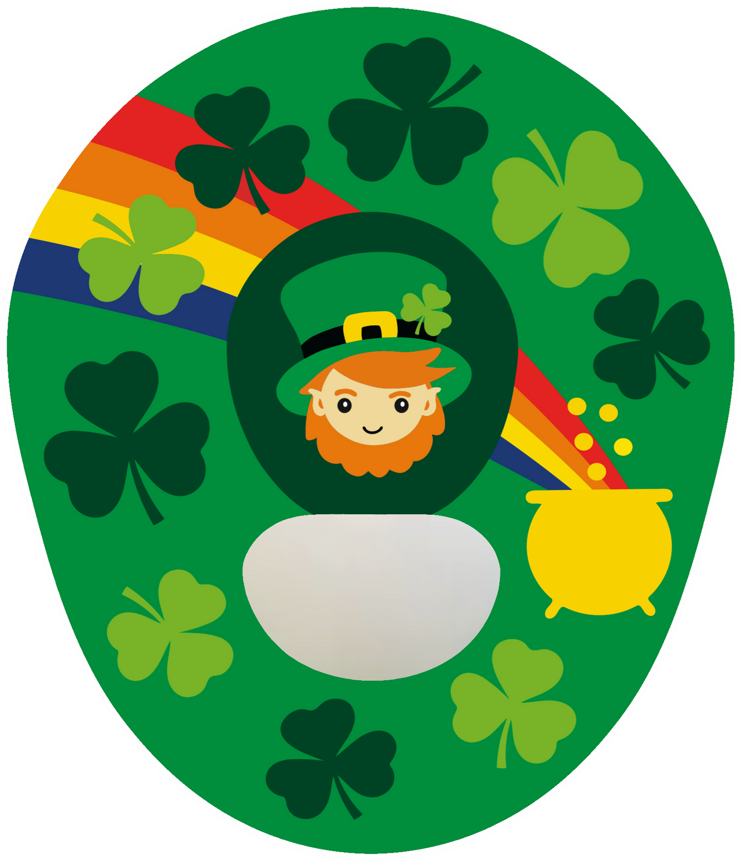 SmileSensors Leprechaun St Patrick’s Day CGM patch for Guardian/Enlite sensor, waterproof and skin-friendly