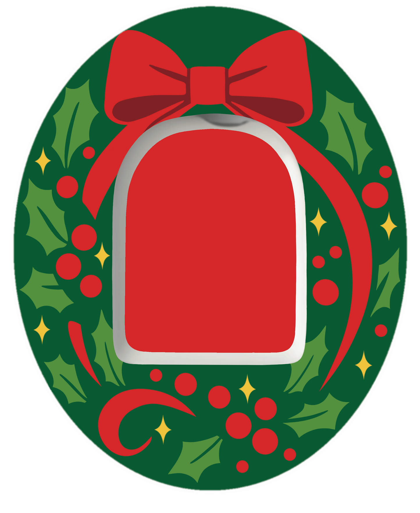 Christmas Wreath Patches