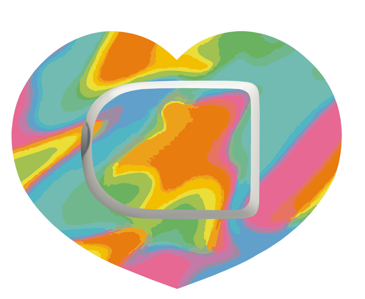 Neon Heart Patches