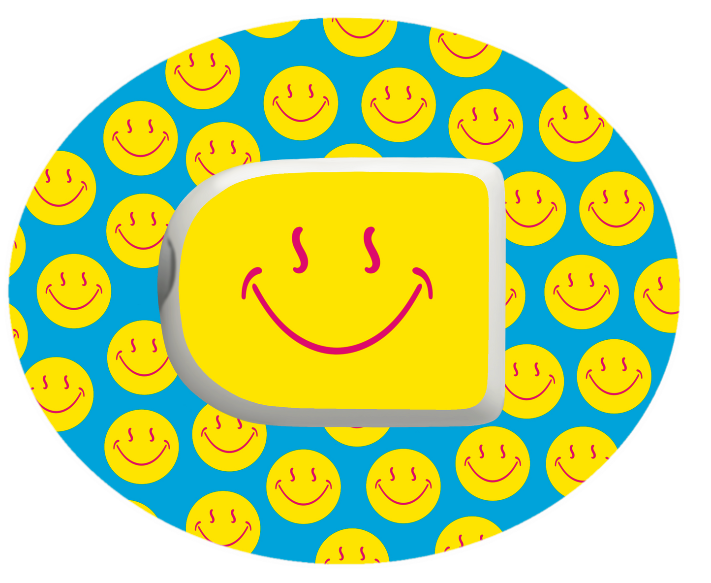 Smiley Blue Patches