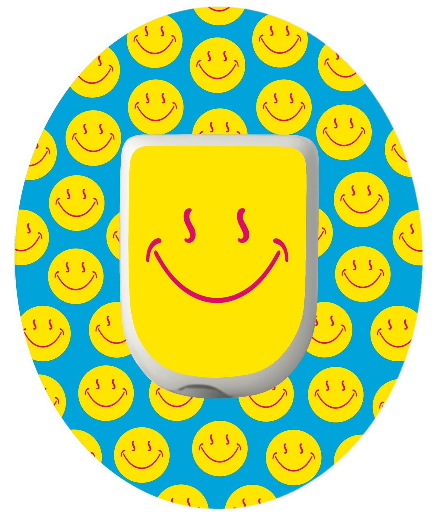 Smiley Blue Patches