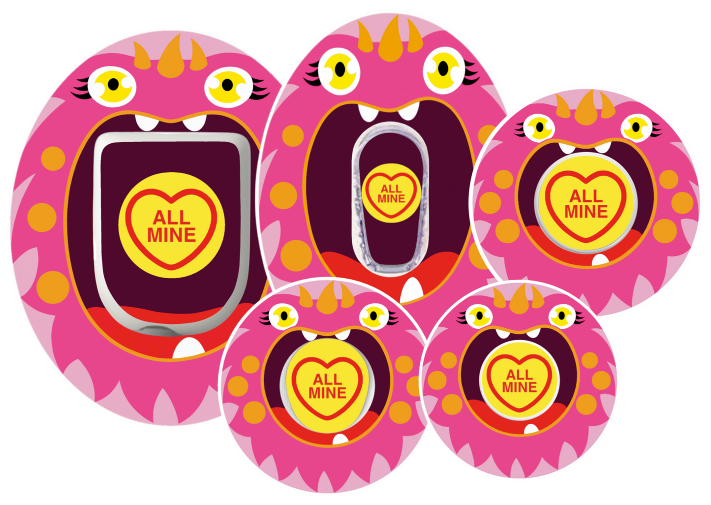 Pink Monster Patches