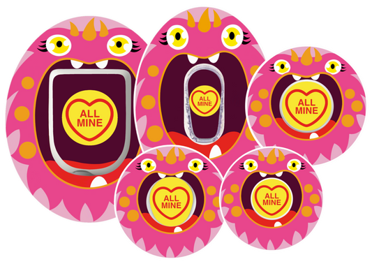 Pink Monster Patches