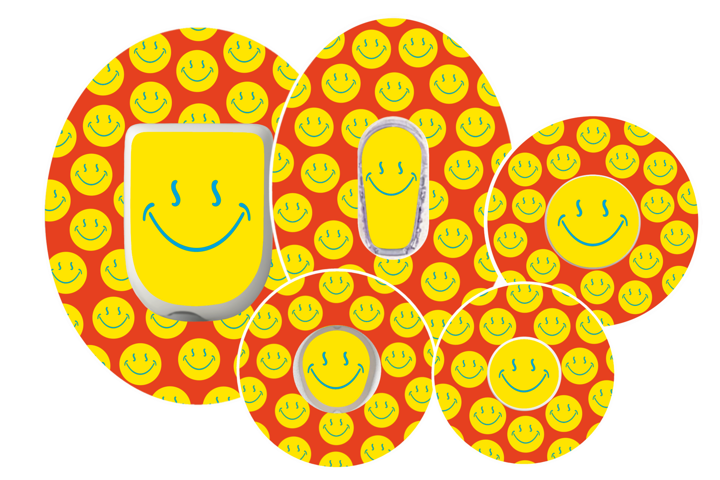 Smiley Orange Patches