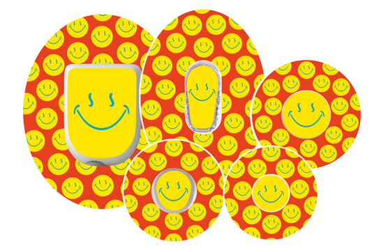 Smiley Orange Patches