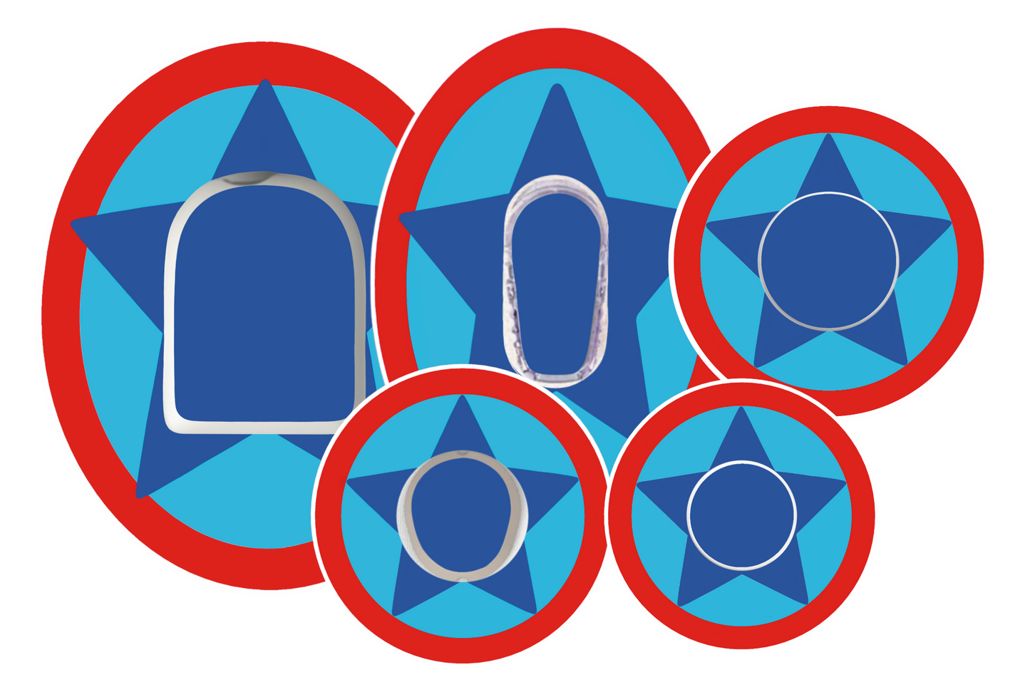 Blue Star Patches