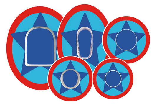 Blue Star Patches