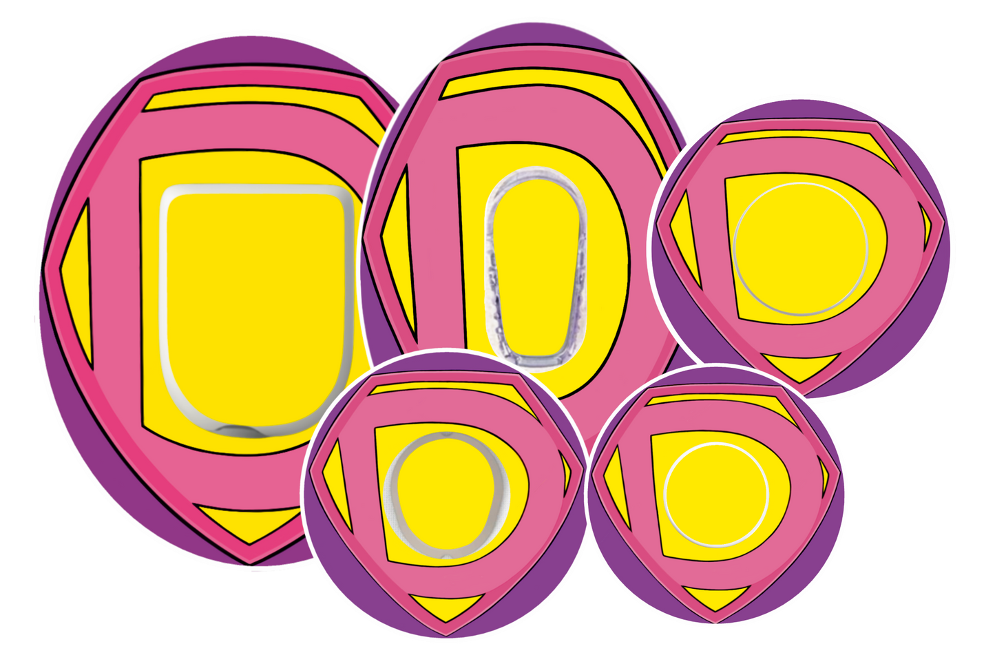 Super D Pink Patches