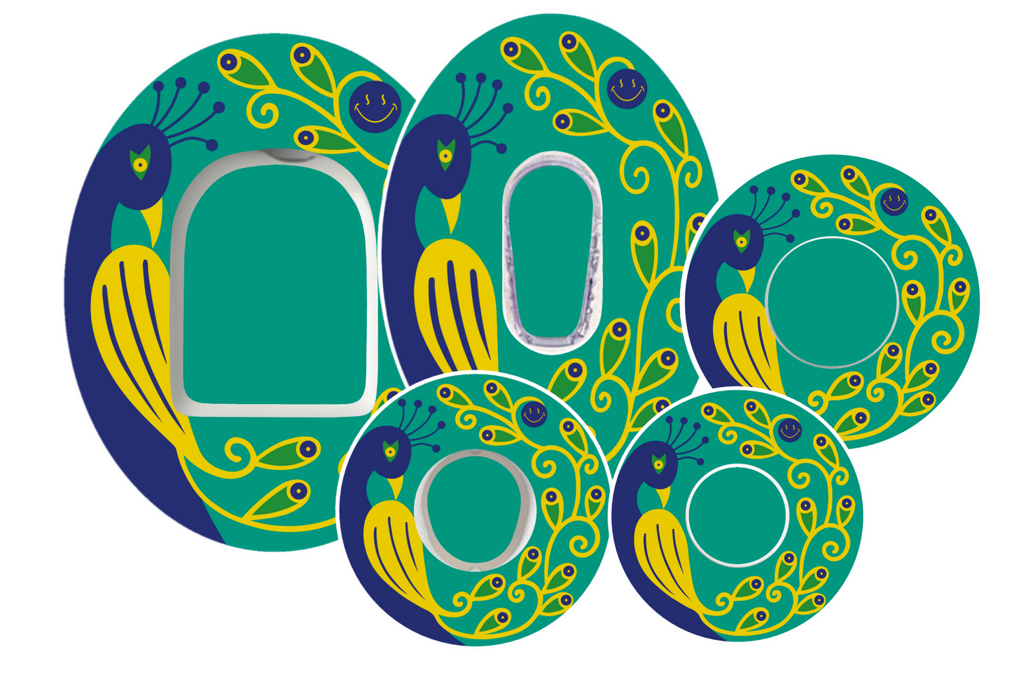 Wild Peacock Patches