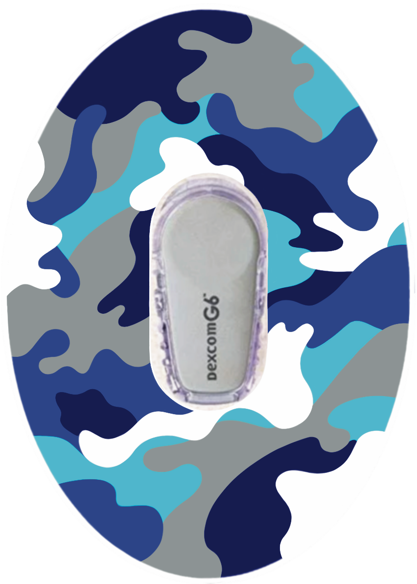 Blue Camo Patches