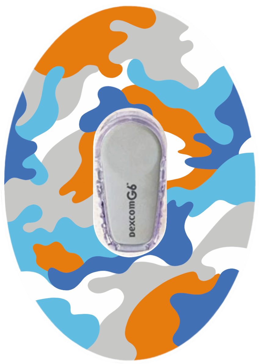Orange Camo Patches
