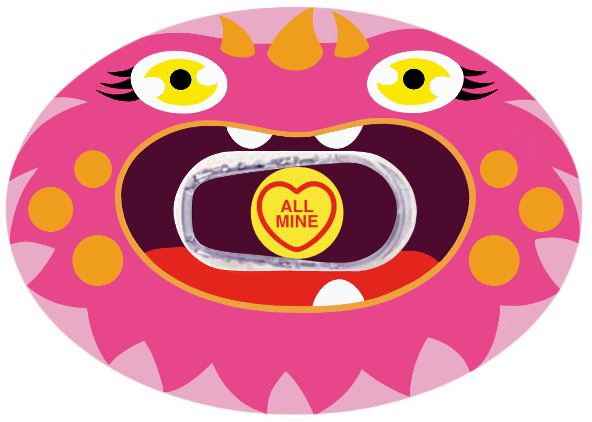 Pink Monster Patches