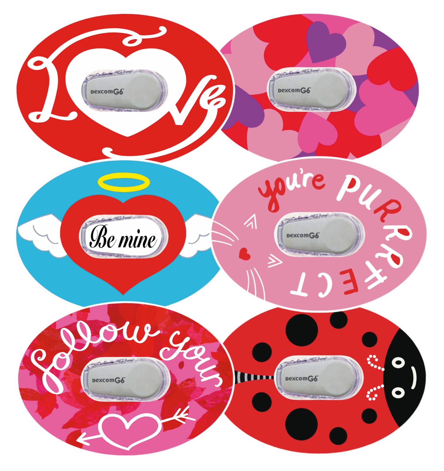 Dexcom G6 Horizontal Valentines Bundle