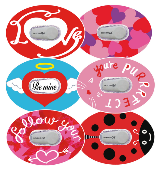 Dexcom G6 Horizontal Valentines Bundle