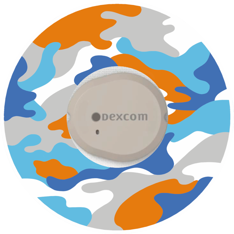 Orange Camo Patches