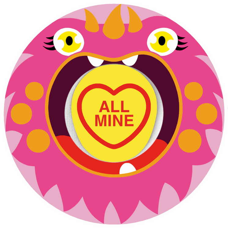 Pink Monster Patches