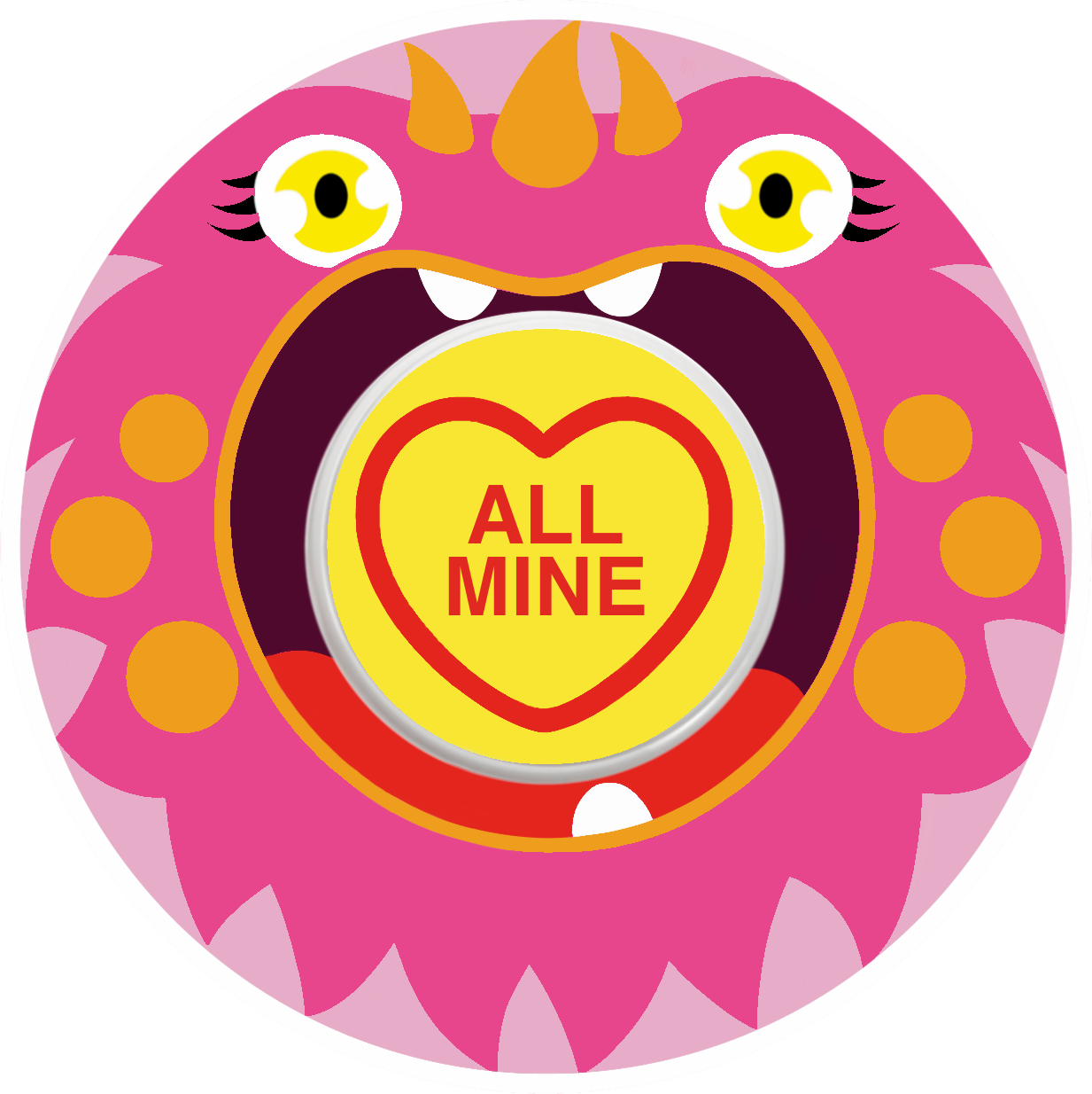 Pink Monster Patches